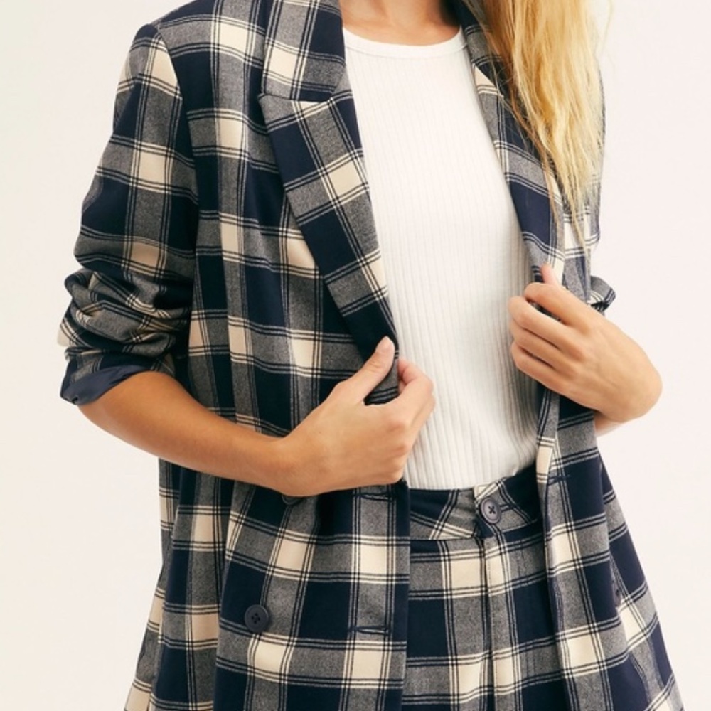 Free people x Rolls flannel suit set